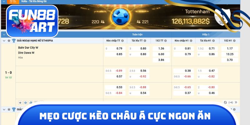 Chia sẻ mẹo cược kèo châu Á cực ngon ăn