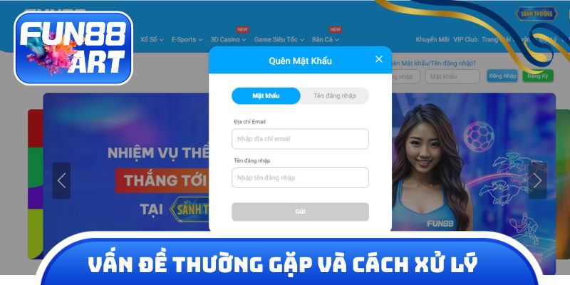 Vấn đề thường gặp và cách xử lý khi đăng nhập vào nhà cái